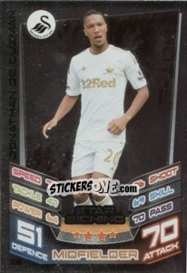 Sticker Jonathan de Guzman - English Premier League 2012-2013. Match Attax n. 396 - Topps