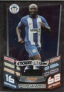 Sticker Arouna Kone - English Premier League 2012-2013. Match Attax n. 400 - Topps