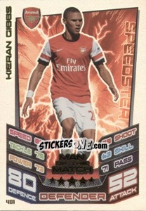 Sticker Kieran Gibbs - English Premier League 2012-2013. Match Attax - Topps