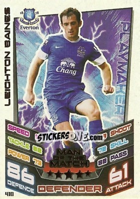 Sticker Leighton Baines - English Premier League 2012-2013. Match Attax - Topps