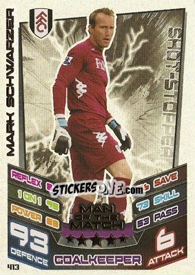 Cromo Mark Schwarzer - English Premier League 2012-2013. Match Attax - Topps