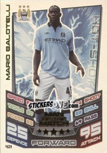 Sticker Mario Balotelli - English Premier League 2012-2013. Match Attax n. 421 - Topps