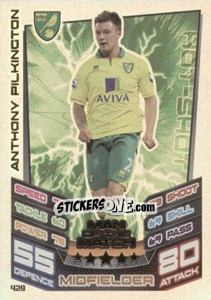 Figurina Anthony Pilkington - English Premier League 2012-2013. Match Attax n. 429 - Topps