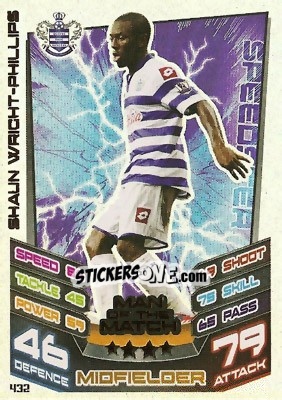 Sticker Shaun Wright-Phillips - English Premier League 2012-2013. Match Attax n. 432 - Topps