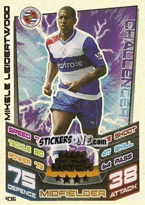 Sticker Mikele Leigertwood - English Premier League 2012-2013. Match Attax n. 436 - Topps