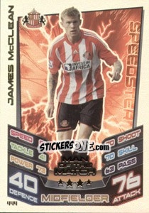 Cromo James McClean - English Premier League 2012-2013. Match Attax - Topps