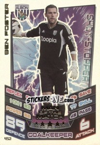 Sticker Ben Foster - English Premier League 2012-2013. Match Attax n. 452 - Topps