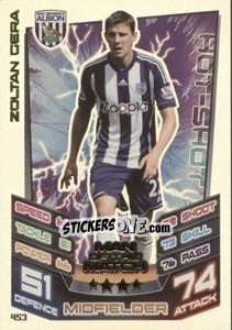 Sticker Zoltan Gera - English Premier League 2012-2013. Match Attax n. 453 - Topps