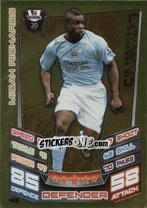 Cromo Micah Richards - English Premier League 2012-2013. Match Attax n. 469 - Topps