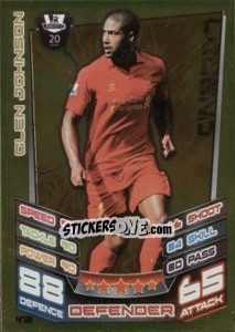 Sticker Glen Johnson - English Premier League 2012-2013. Match Attax n. 470 - Topps