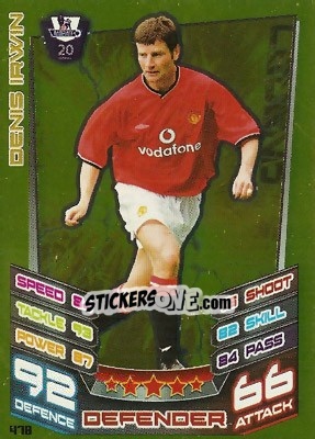 Sticker Denis Irwin - English Premier League 2012-2013. Match Attax n. 478 - Topps