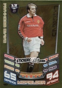 Sticker David Beckham - English Premier League 2012-2013. Match Attax - Topps