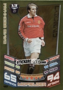 Figurina David Beckham - English Premier League 2012-2013. Match Attax - Topps