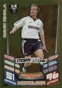 Sticker David Ginola - English Premier League 2012-2013. Match Attax n. 495 - Topps