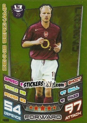 Sticker Dennis Bergkamp - English Premier League 2012-2013. Match Attax n. 499 - Topps
