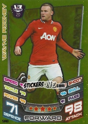 Cromo Wayne Rooney - English Premier League 2012-2013. Match Attax - Topps