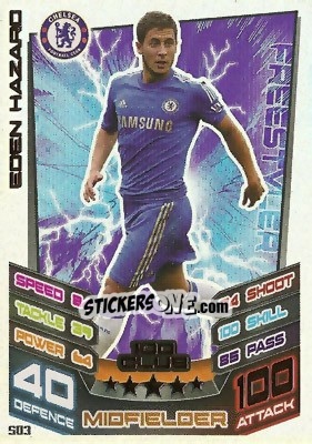 Sticker Eden Hazard - English Premier League 2012-2013. Match Attax - Topps