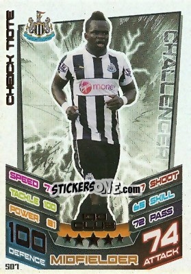 Sticker Cheick Tiote - English Premier League 2012-2013. Match Attax n. 507 - Topps