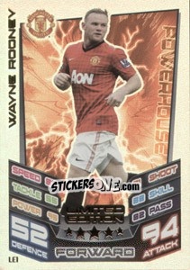 Sticker Wayne Rooney - English Premier League 2012-2013. Match Attax n. LE1 - Topps