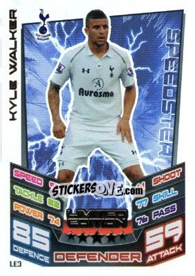 Sticker Kyle Walker - English Premier League 2012-2013. Match Attax n. LE3 - Topps
