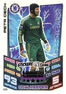 Sticker Petr Cech - English Premier League 2012-2013. Match Attax n. LE5 - Topps