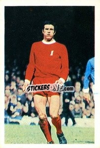 Cromo Ron Yeats - The Wonderful World of Soccer Stars 1969-1970
 n. 150 - FKS