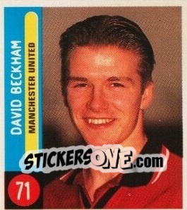 Sticker David Beckham - Footy Mad 1995-1996
 n. 71 - MATCH