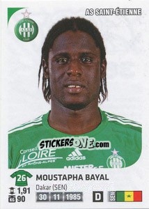 Sticker Moustapha Bayal - FOOT 2012-2013 - Panini