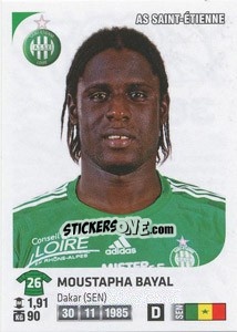 Cromo Moustapha Bayal - FOOT 2012-2013 n. 367 - Panini