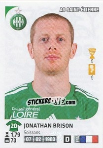 Sticker Jonathan Brison - FOOT 2012-2013 - Panini