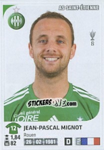 Sticker Jean-Pascal Mignot - FOOT 2012-2013 n. 371 - Panini