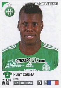 Sticker Kurt Zouma - FOOT 2012-2013 n. 372 - Panini