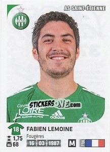 Sticker Fabien Lemoine - FOOT 2012-2013 n. 378 - Panini