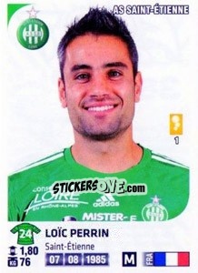 Sticker Loic Perrin - FOOT 2012-2013 n. 380 - Panini