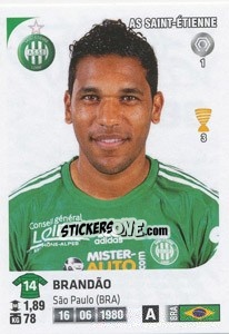 Cromo Brandao - FOOT 2012-2013 - Panini