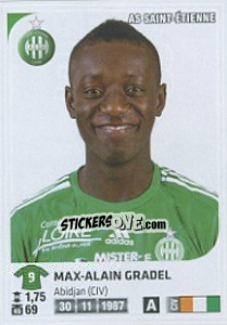 Sticker Max-Alain Gradel - FOOT 2012-2013 - Panini