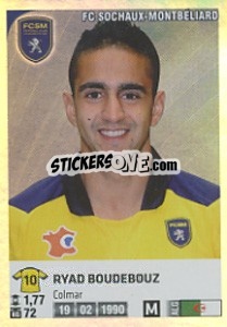 Sticker Ryad Boudebouz - FOOT 2012-2013 - Panini