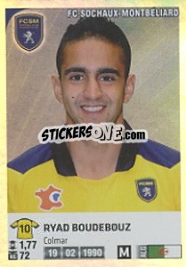 Sticker Ryad Boudebouz - FOOT 2012-2013 n. 387 - Panini