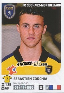 Sticker Sebastien Corchia - FOOT 2012-2013 n. 394 - Panini