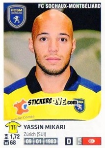 Sticker Yassin Mikari - FOOT 2012-2013 - Panini