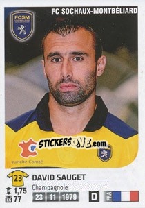 Sticker David Sauget - FOOT 2012-2013 - Panini