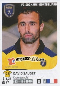 Sticker David Sauget - FOOT 2012-2013 n. 397 - Panini