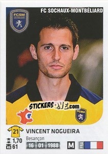 Sticker Vincent Nogueira - FOOT 2012-2013 - Panini