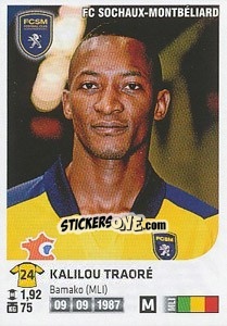 Sticker Kalilou Traore - FOOT 2012-2013 - Panini