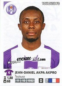 Figurina Jean-Daniel Akpa Akpro - FOOT 2012-2013 - Panini