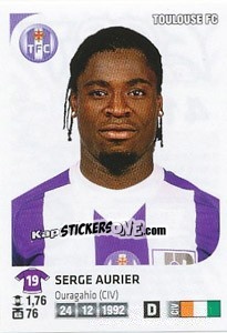 Sticker Serge Aurier - FOOT 2012-2013 n. 417 - Panini