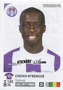 Sticker Cheikh M'Bengue - FOOT 2012-2013 n. 419 - Panini