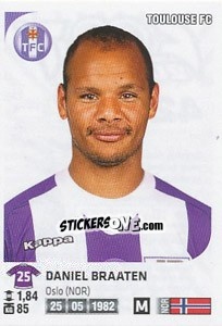 Figurina Daniel Braaten - FOOT 2012-2013 n. 423 - Panini