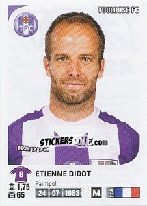 Figurina Etienne Didot - FOOT 2012-2013 - Panini