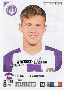 Sticker Franck Tabanou - FOOT 2012-2013 - Panini